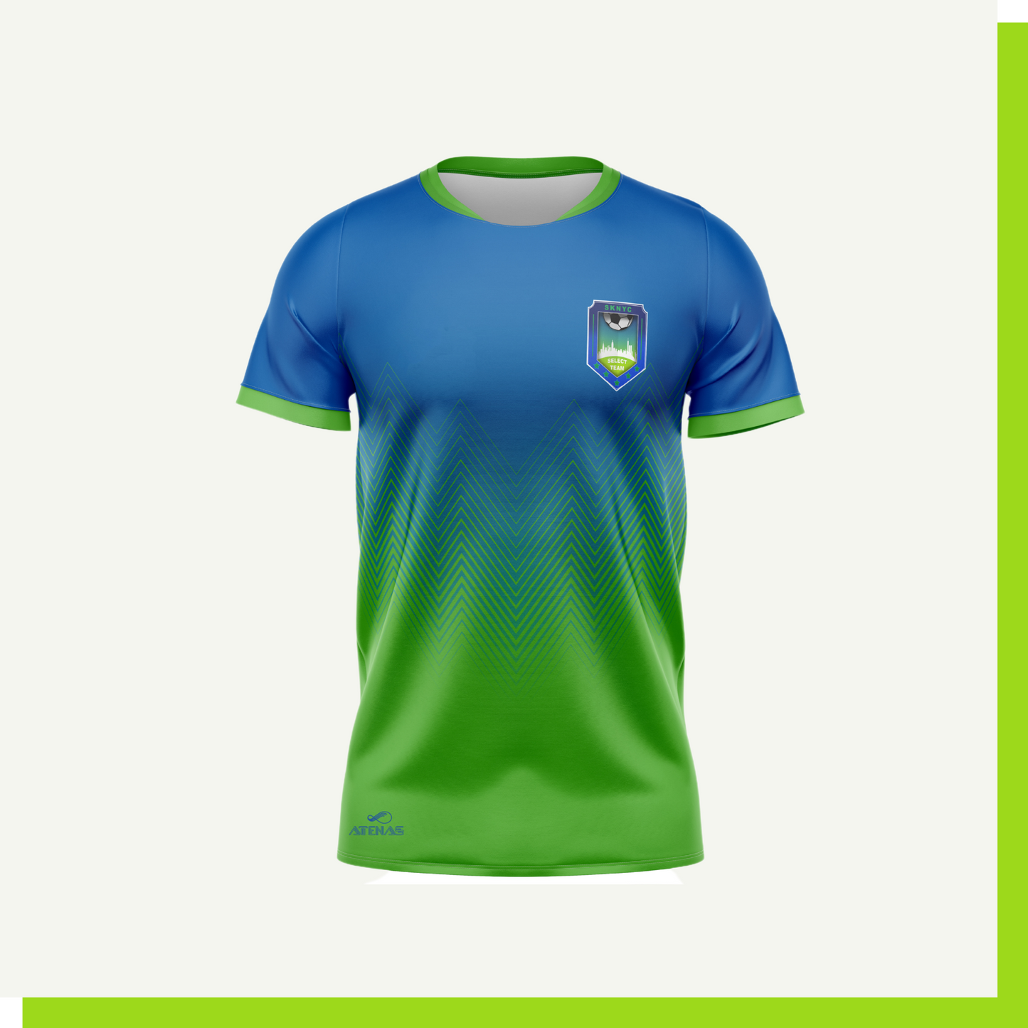 Select Team - Blue - Green Jersey